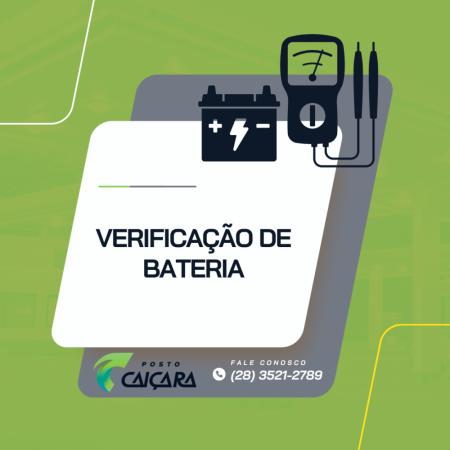 Verificação de bateria